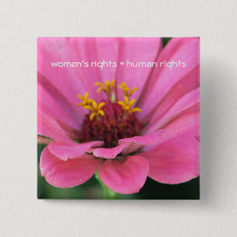 die Rechte der Frauen = Menschenrechte Entwurf 4 Button