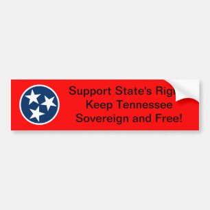 Die Rechte Tennessee-Staat Autoaufkleber