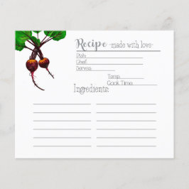 Die Recipe-Karte des Gärtners