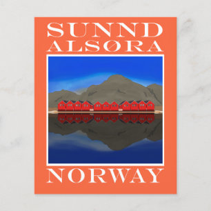 Die Red Boat Houses Sunndalsøra Norwegen Flyer