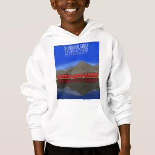 Die Red Boat Houses Sunndalsøra Norwegen Hoodie