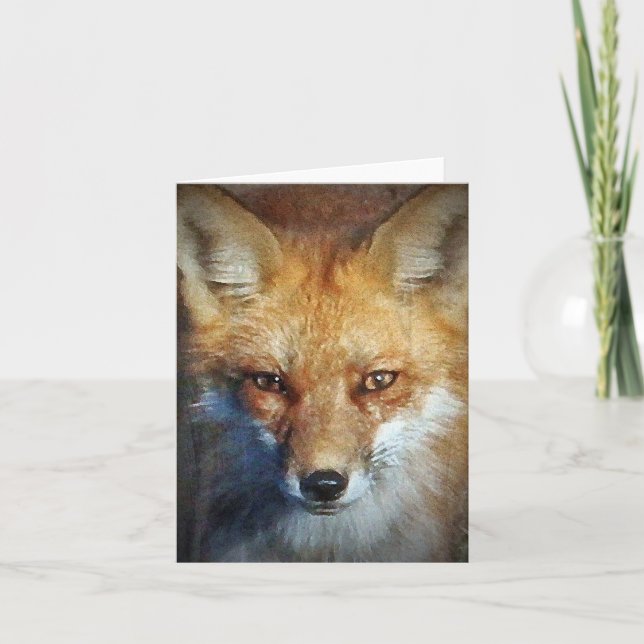 Die Red Fox Geschenke und Grüße Karte (Vorderseite)