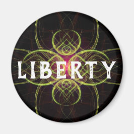 Die Red Medallion Liberty oder Ihr Name Magnet