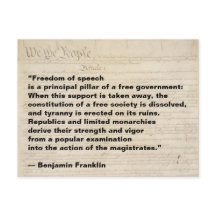 Die Redefreiheit ist eine Säule der Freiheit der R