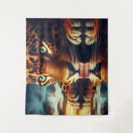 Die Reflektion der Jäger Wandteppich