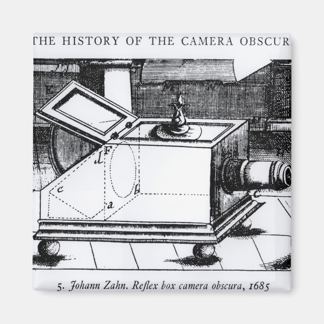 Die Reflexkamera obscura Magnet (Vorne)