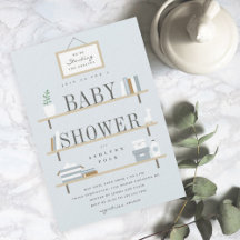 Die Regale der Babydusche