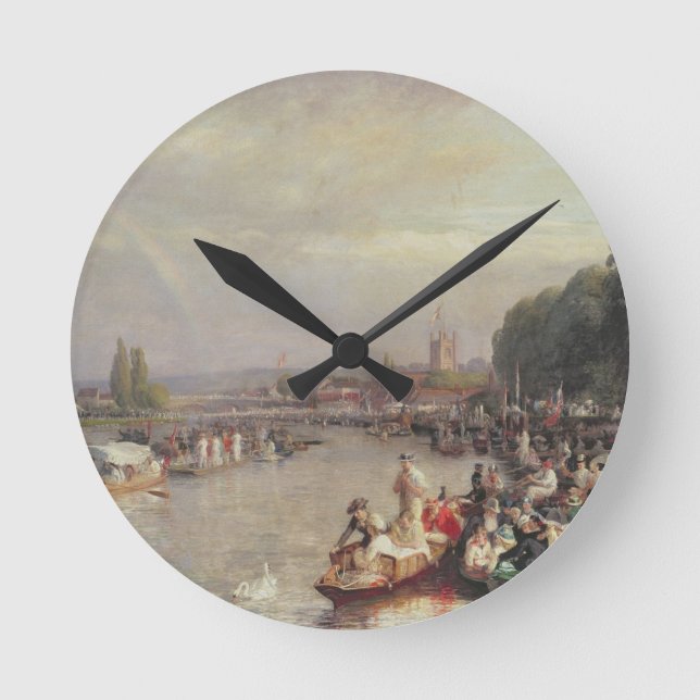 Die Regatta Runde Wanduhr (Vorderseite)