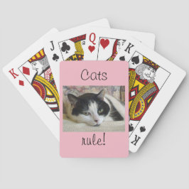 Die Regel der niedlichen schwarzen Katze Spielkarten