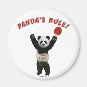 Die Regel-Klingeln Pong des Pandas Magnet