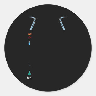 Die Regeln der Anästhesie Runder Aufkleber