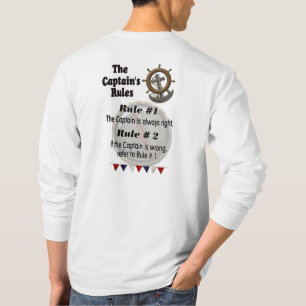 Die Regeln des Kapitäns - lange Ärmel Männer-T - S T-Shirt