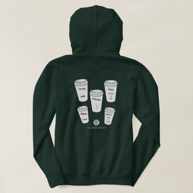Die Regeln von Amanda Lexie - Kaffeekuppen Hoodie (Design Rückseite)