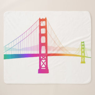 Die Regenbogen-Art Golden gate bridges Sherpadecke