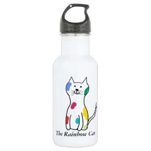 Die Regenbogen-Katze kundengerecht Trinkflasche