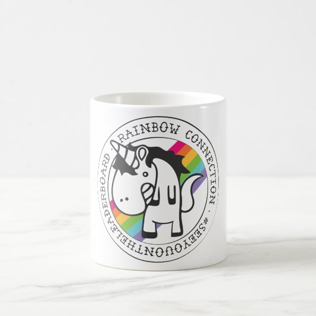 Die Regenbogen-Verbindungs-Tasse Kaffeetasse (Mittel)