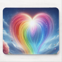 Die Regenbogenfarben der Liebe auf einem dicken Co Mousepad