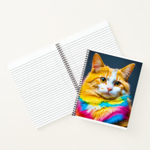 die Regenbogenkatze Notizbuch