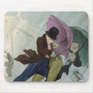 Die Regenschirm-Reise, von 'Flibustiers Parisiens Mousepad