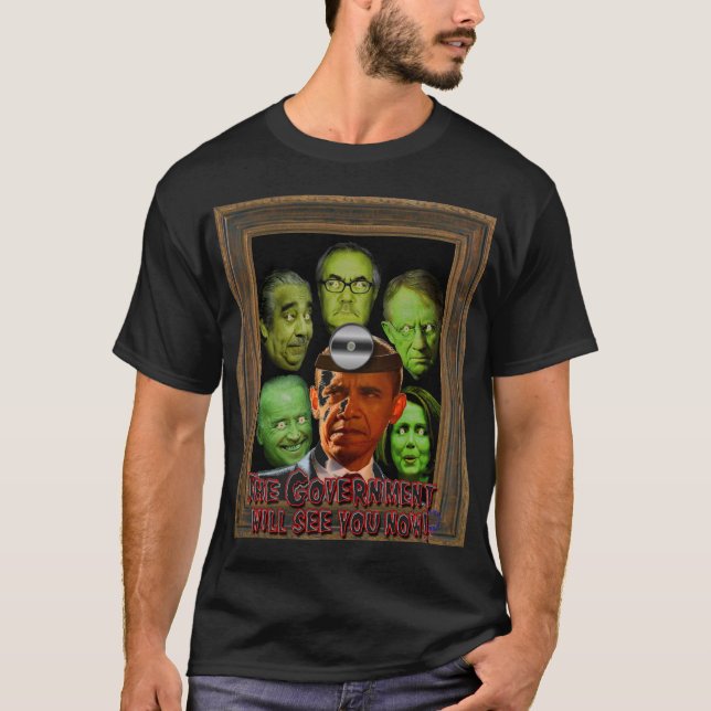 Die Regierung sieht Sie jetzt! T-Shirt (Vorderseite)