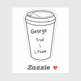 Die Regulars von Amanda Lexie George Kaffeeaufkleb Aufkleber