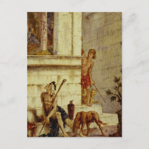 Die Reichen und die Armen Lazarus Postkarte