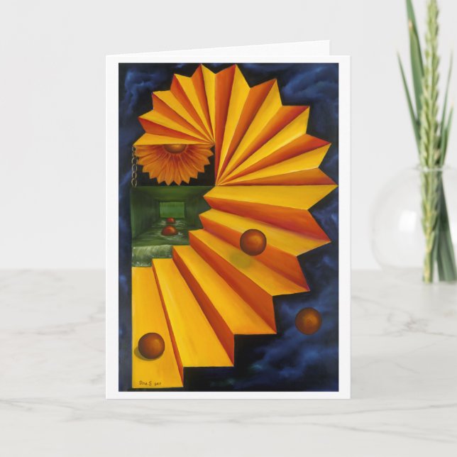 Die Reise dechiffrieren - Grußkarte Karte (Vorderseite)