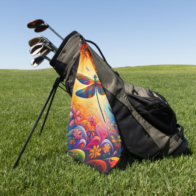 Die Reise der Libellen Golfhandtuch (Gras)