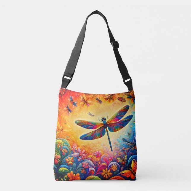Die Reise der Libellen Tragetaschen Mit Langen Trägern (Vorderseite)