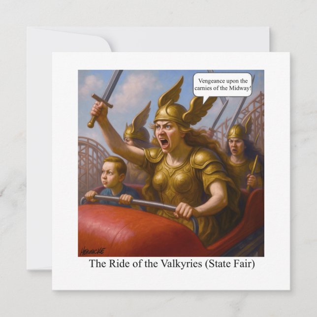 Die Reise der Valkyries (Staat Messe) Einladung (Vorderseite)