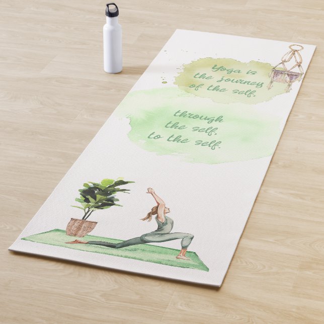 Die Reise der Yoga Mat in Selbstfarbe Yogamatte (Beispiel)