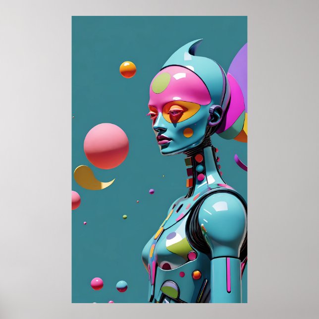 Die Reise des Geistes in einem Flicker des fluores Poster (Vorne)