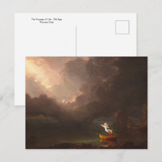 Die Reise des Lebens: Das Alter von Thomas Cole Po Postkarte