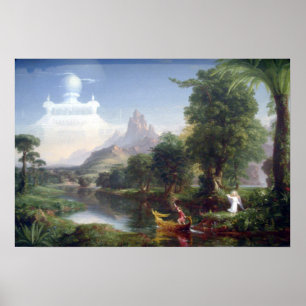 Die Reise des Lebens - Jugend durch ThomasCole Poster