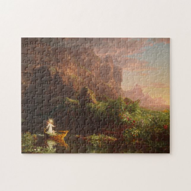 Die Reise des Lebens Kindheit Thomas Cole Puzzle (Horizontal)