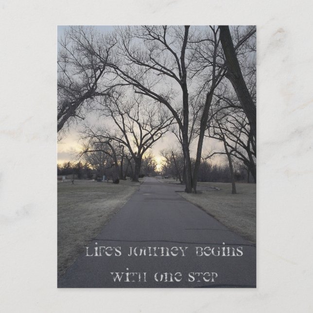 Die Reise des Lebens Postkarte (Vorderseite)
