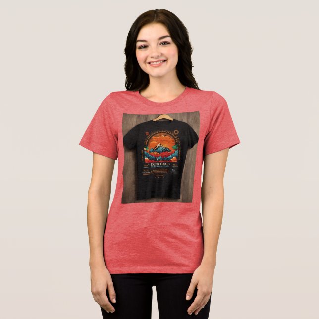 "Die Reise einbinden: T - Shirt für Inspiration" (Vorderseite voll)