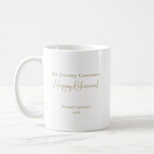 Die Reise geht weiter Personalisiertes Renten-Gesc Kaffeetasse