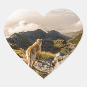 Die Reise Herz-Aufkleber