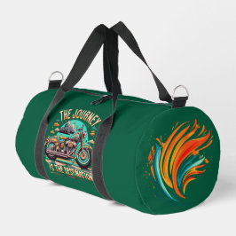 Die Reise ist das Ziel: Vintages Motorrad Duffle Bag