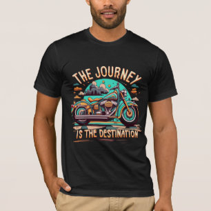 Die Reise ist das Ziel: Vintages Motorrad T-Shirt