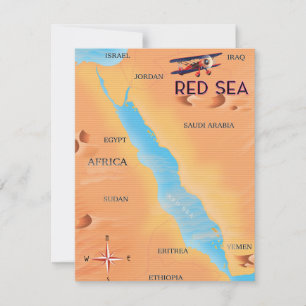 Die Reise Karte vom Roten Meer