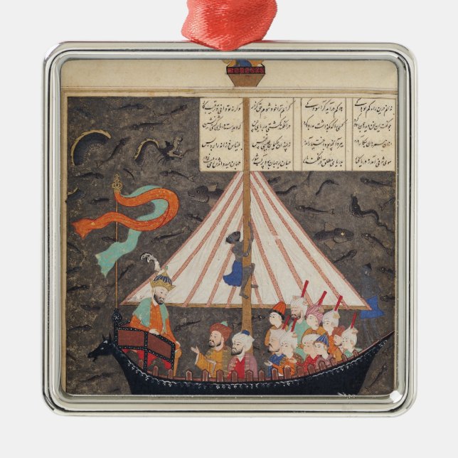 Die Reise von Alexander der Große Silbernes Ornament (Vorne)