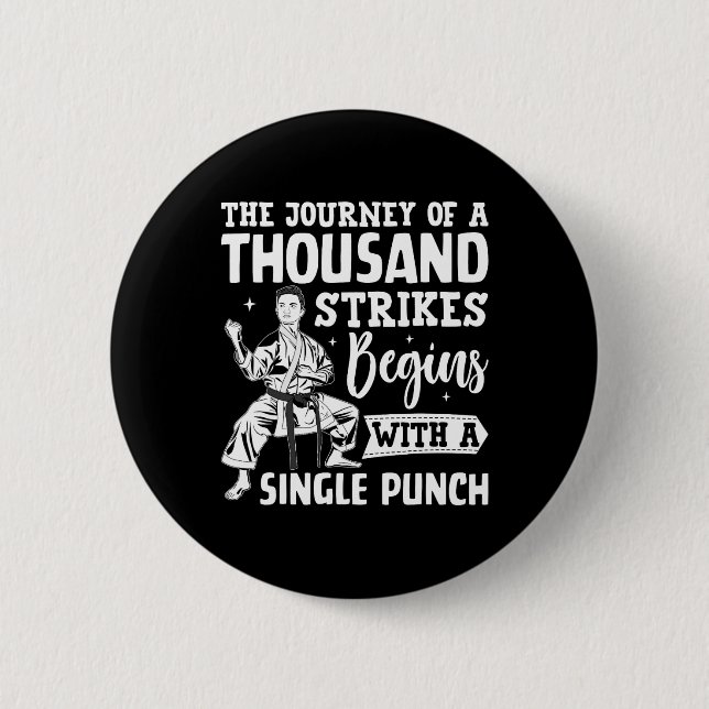 Die Reise von tausend Streiks beginnt mit einem Si Button (Vorderseite)