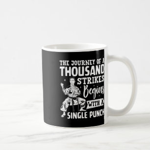 Die Reise von tausend Streiks beginnt mit einem Si Kaffeetasse