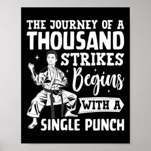 Die Reise von tausend Streiks beginnt mit einem Si Poster