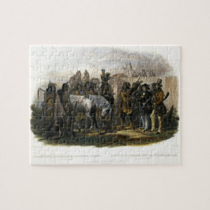 Die Reisenden, die nahe Minatarre amerikanischen Puzzle