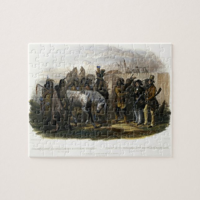 Die Reisenden, die nahe Minatarre amerikanischen Puzzle (Horizontal)