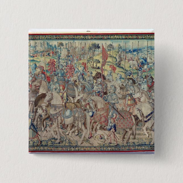 Die Reiter, von der Tapisserie von 'David Button (Vorderseite)