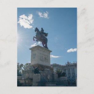 Die Reitstatue von Philip IV Postkarte
